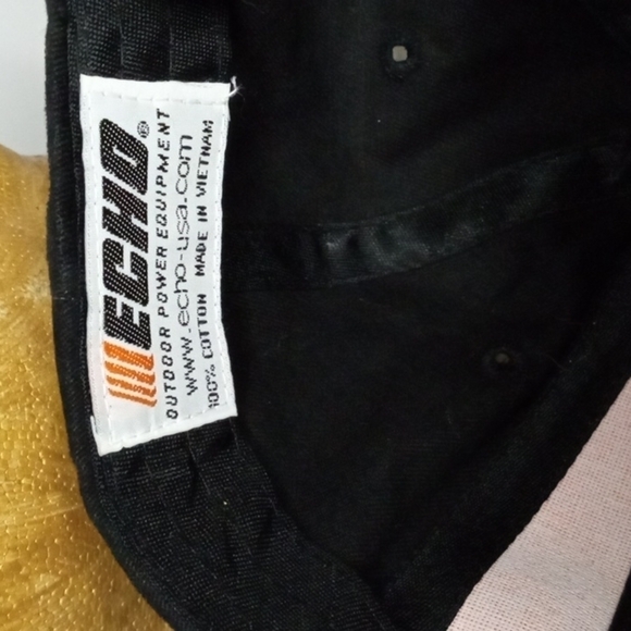 Echo Cap, adjustable back tab, Black Orange, 100% cotton, pre-owned - Picture 5 of 6
